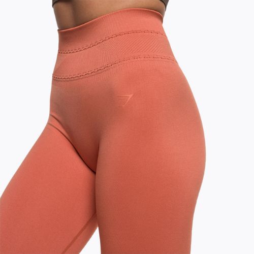 Дамски тренировъчни гамаши Gymshark Studio earth orange