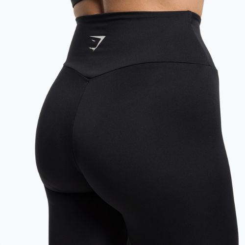 Дамски клинове с изрязани крачоли Gymshark Training black/white