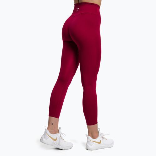 Дамски клинове Gymshark Training Full Lenght burgundy/white