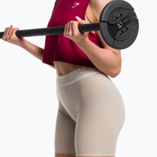 Дамски шорти за колоездене Gymshark Fit pebble grey