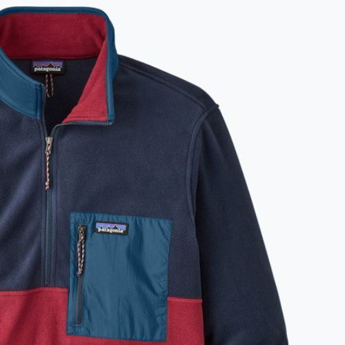 Мъжки поларен суитшърт Patagonia Microdini 1/2 Zip P/O wax red