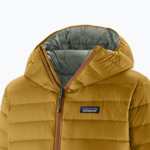 Мъжко пухено яке Patagonia Down Sweater Hoody cosmic gold