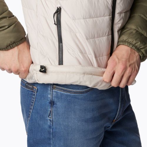 Мъжко пухено яке Columbia Powder Lite с качулка dark stone/shark/stone green