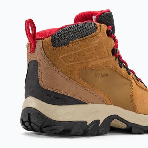 Columbia Newton Ridge Plus II Suede WP elk/mountain red мъжки ботуши за трекинг