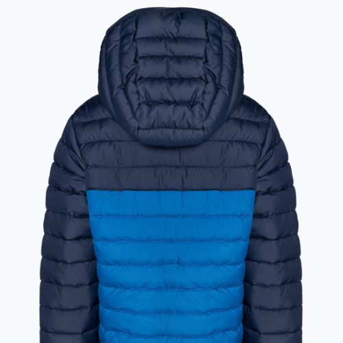 Детско пухено яке Columbia Powder Lite с качулка bright indigo/collegiate navy