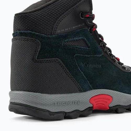 Детски туристически обувки Columbia Newton Ridge Amped black/mountain red