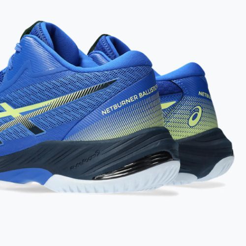 Мъжки обувки за волейбол ASICS Netburner Ballistic FF MT 3 илюзия синьо / светещо жълто