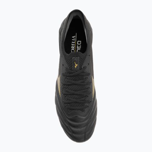 Мъжки футболни обувки Mizuno Morelia Neo IV Beta Elite MD black/gold/black