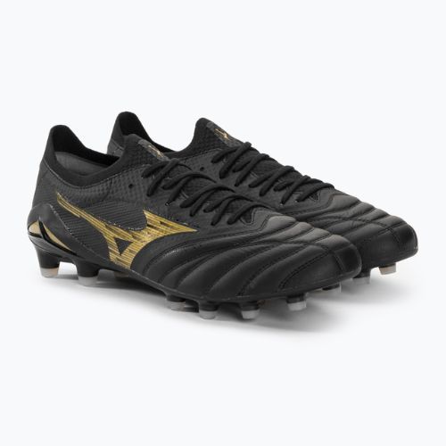 Мъжки футболни обувки Mizuno Morelia Neo IV Beta Elite MD black/gold/black