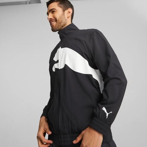 Мъжко яке за тренировка PUMA Train Big Cat Lined Woven puma black