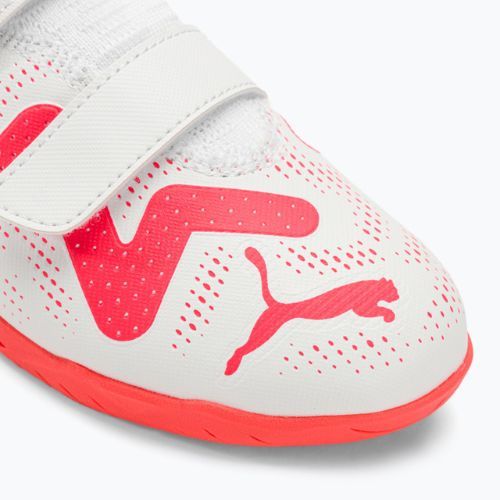 Детски футболни обувки PUMA Future Play IT V Jr puma white/fire orchid