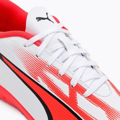 Детски футболни обувки PUMA Ultra Play IT Jr puma white/puma black/fire orchid