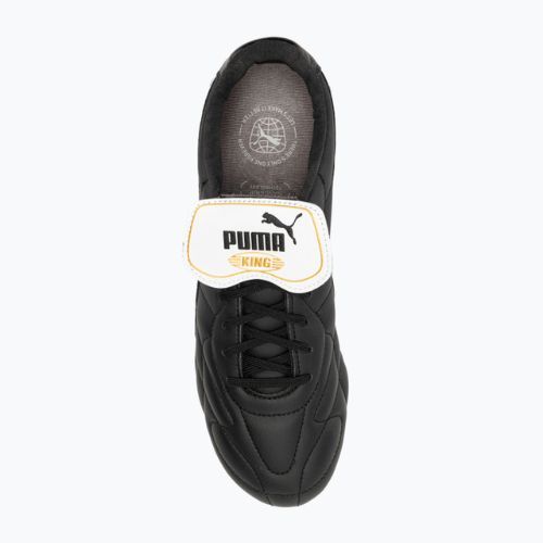 Мъжки футболни обувки PUMA King Top FG/AG puma black/puma white/puma gold