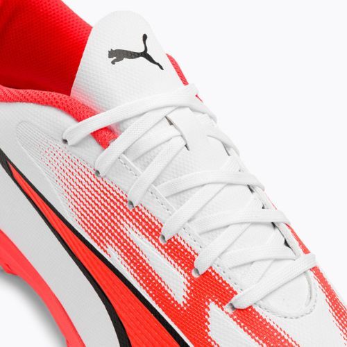 Мъжки футболни обувки PUMA Ultra Play FG/AG puma white/puma black/fire orchid