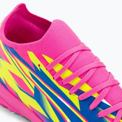 Мъжки футболни обувки PUMA Ultra Match Energy TT, светещо розово/жълт алармен цвят/ултра синьо