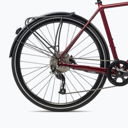 Градски велосипед Orbea Carpe 15 2023 металик тъмночервен