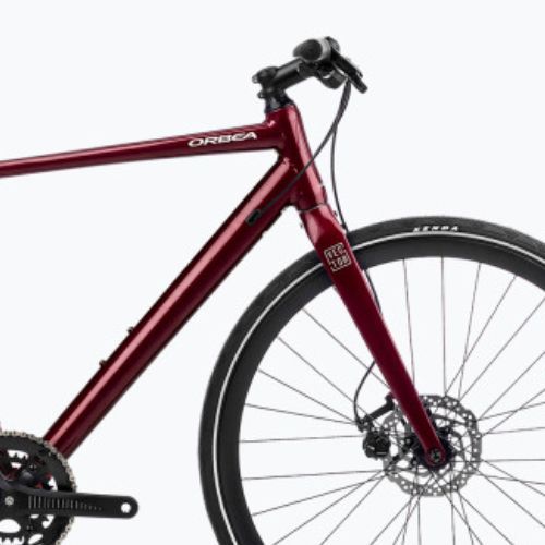 Градски велосипед Orbea Vector 30 2023 металик тъмночервен