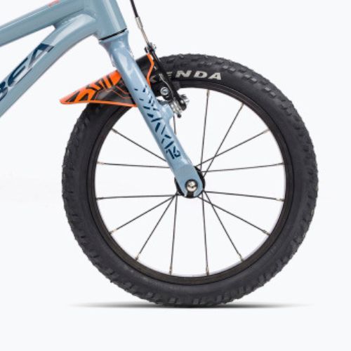 Детски велосипед Orbea MX 16 2023 синкаво сиво/ярко червено