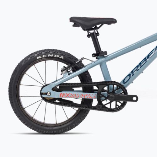 Детски велосипед Orbea MX 16 2023 синкаво сиво/ярко червено