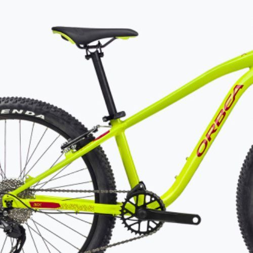 Детски велосипед Orbea MX 24 Team 2023 лайм зелено/червена диня