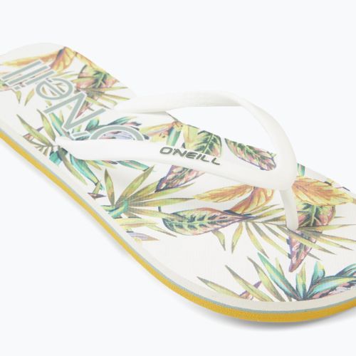 Дамски джапанки O'Neill Profile Graphic white tropical flower