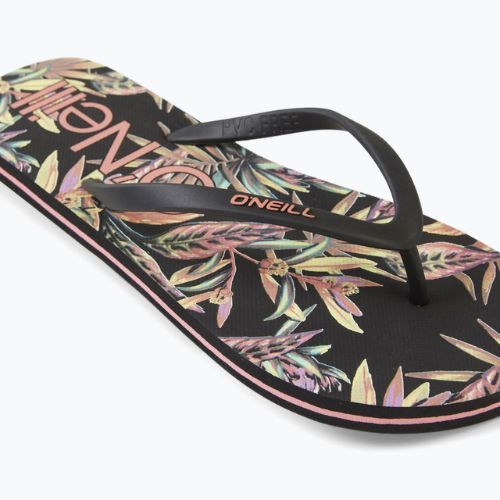 Дамски джапанки O'Neill Profile Graphic black tropical flower