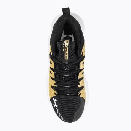 Баскетболни обувки Under Armour W Flow Breakthru 4 black/metallic gold/white за жени