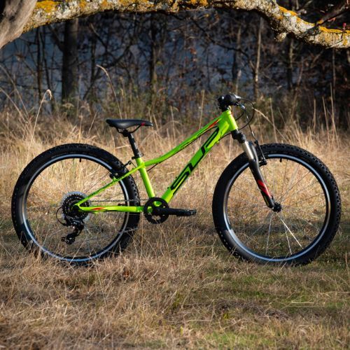 Детски велосипед Superior RACER XC 24 матов лайм/черен/червен