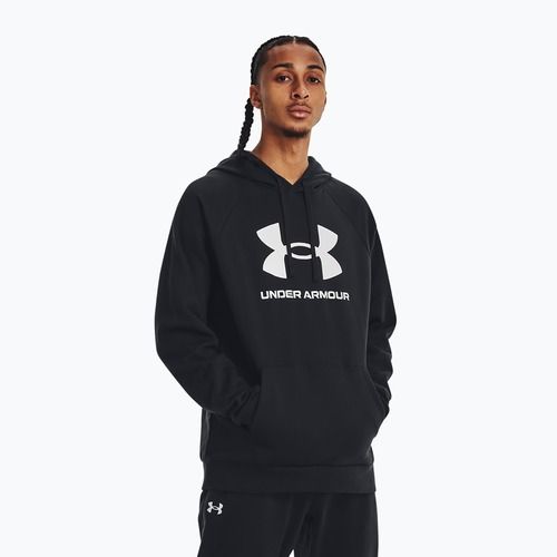 Мъжка качулка Under Armour Rival Fleece Logo HD black/white