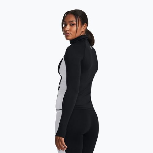 Дамски суитшърт Under Armour Train CW Funnel Neck черен/лимонено жълт/бял