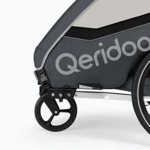 Ремарке за велосипед Qeridoo Qupa 2 сиво