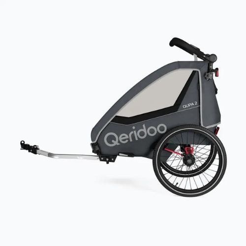 Ремарке за велосипед Qeridoo Qupa 2 сиво