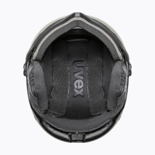 Ски каска UVEX Wanted Visor Pro V black matt/variomatc smoke