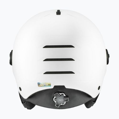 Ски каска UVEX Wanted Visor Pro V white matt/variomatc smoke