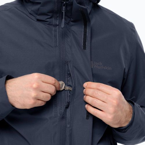 Мъжко дъждобранно яке Jack Wolfskin Feldberg Luntal 3in1 night blue