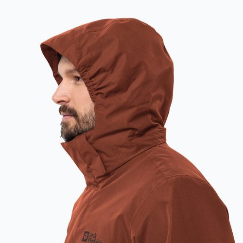 Мъжко дъждобранно яке Jack Wolfskin Feldberg Luntal 3in1 carmine