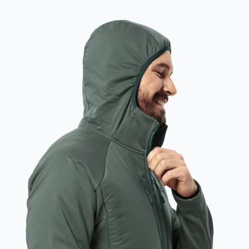 Мъжко хибридно яке Jack Wolfskin Alpgrat Pro Ins Fz hedge green