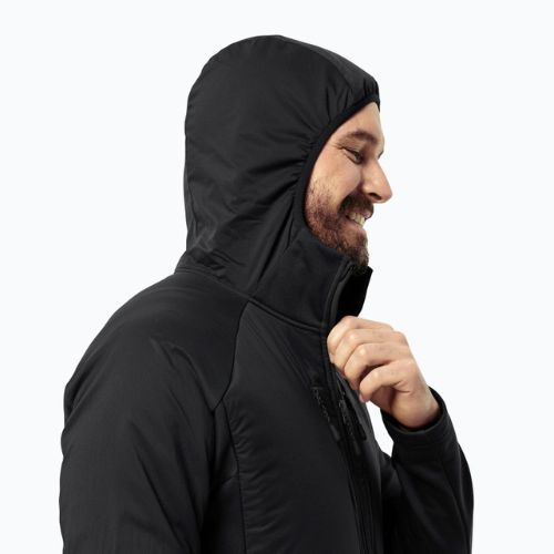 Мъжко хибридно яке Jack Wolfskin Alpgrat Pro Ins Fz черно