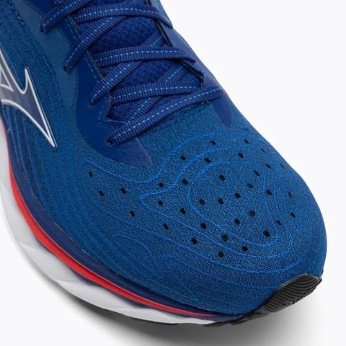 Мъжки обувки за бягане Mizuno Wave Sky 6 turquoise sea/white/cherry tomato