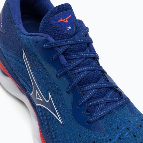 Мъжки обувки за бягане Mizuno Wave Sky 6 turquoise sea/white/cherry tomato