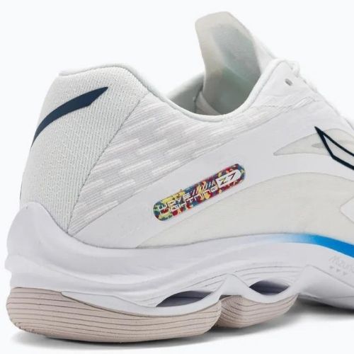 Мъжки обувки за волейбол Mizuno Wave Lightning Z7 undyed white/moonlit ocean/peace blue