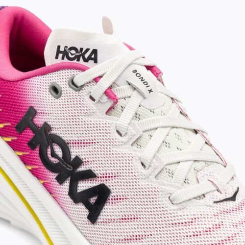 Дамски обувки за бягане HOKA Bondi X blanc de blanc/pink yarrow