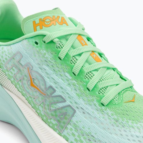 Дамски обувки за бягане HOKA Mach X lime glow/sunlit ocean