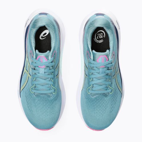 ASICS Gel-Kayano 30 дамски обувки за бягане gris blue/lime green