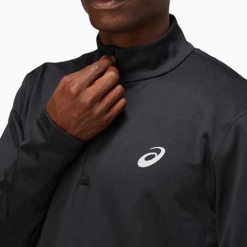 Мъжки ASICS Core 1/2 Zip Winter Top performance черен суитшърт за бягане