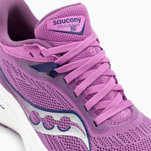 Дамски обувки за бягане Saucony Triumph 21 grape/indigo