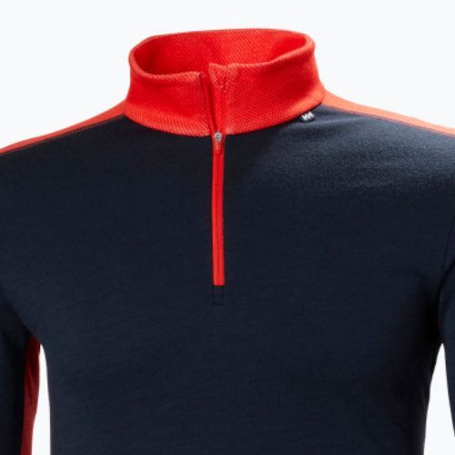 Мъжка термоактивна блуза Helly Hansen Lifa Merino Midweight 1/2 Zip navy
