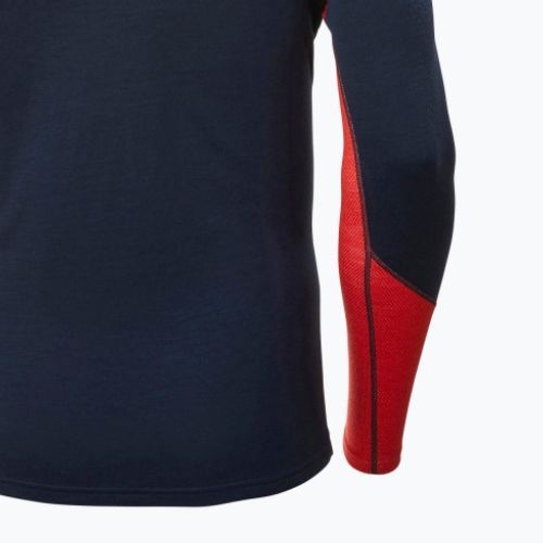 Мъжка термоактивна блуза Helly Hansen Lifa Merino Midweight Crew navy/598