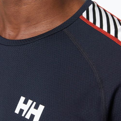 Мъжки Helly Hansen Lifa Active Stripe Crew термален суитшърт в тъмносин цвят