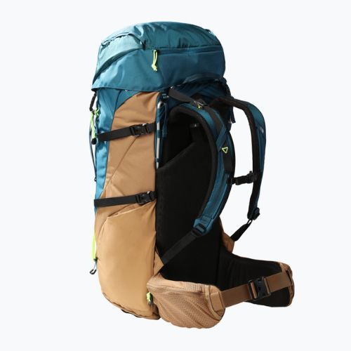 The North Face Terra 65 l синьо коралово/полезно кафяво/оранжево жълто раница за трекинг